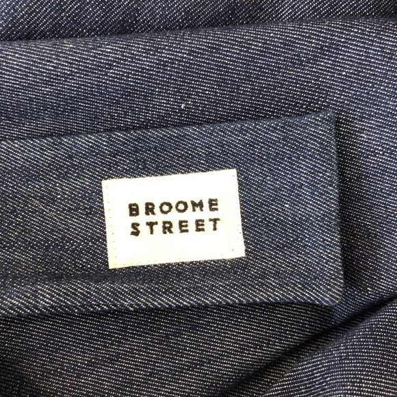 Kate Spade Broome Street Belted Sleeveless Dark Blue Denim Dress size XS - Picture 11 of 14